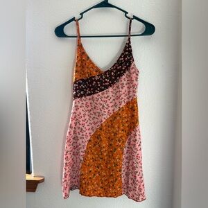 Cider Multicolor Floral Mini Dress